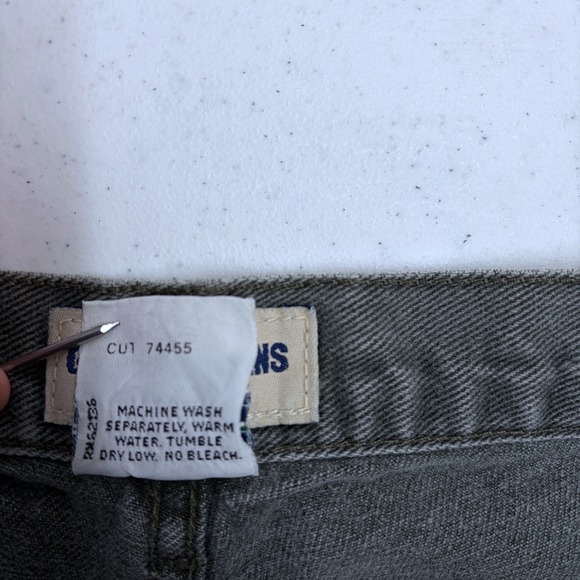 Vintage 80s 90s Guess Denim Jean Shorts Size 32 Mens Faded Army Green USA Made - Picture 7 of 9